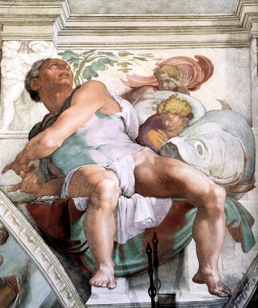 Jonah on the Sistine Chapel