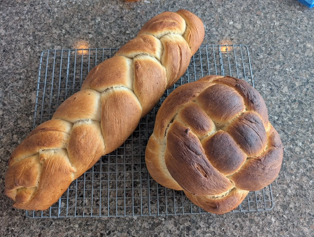 1st challah using my own dough 🥖